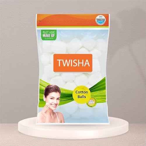 Twisha Soft Premium Cotton Balls (100 Count), 100% Pure Cotton, Large Cotton Balls for Face and Nail Polish Remover