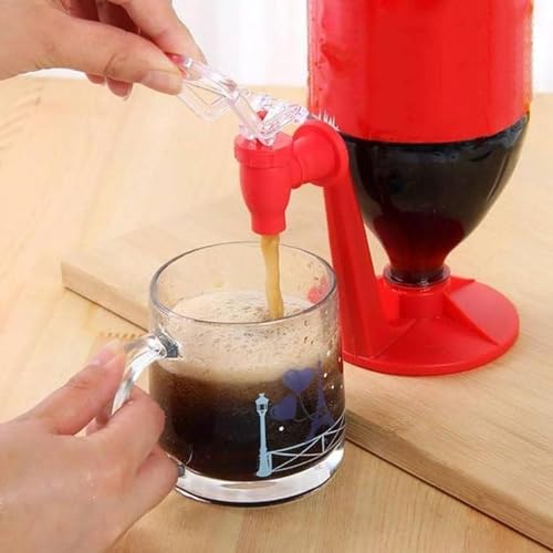LONGLUAN Hand Pressure Carbonated Beverage Dispenser, 2 Liter Soda Dispenser, Soda Pop Dispenser, Soda Dispenser, Soda Bot...
