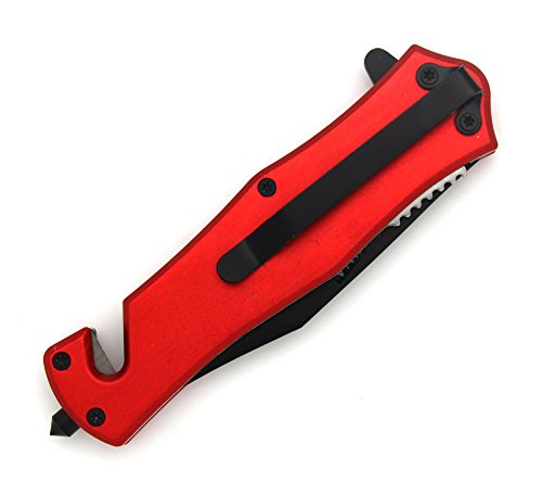 Snake Eye Tactical 90-36Sw-Mc USA Flag Razor Sharp Survival Rescue Folder Action Assisted Knife