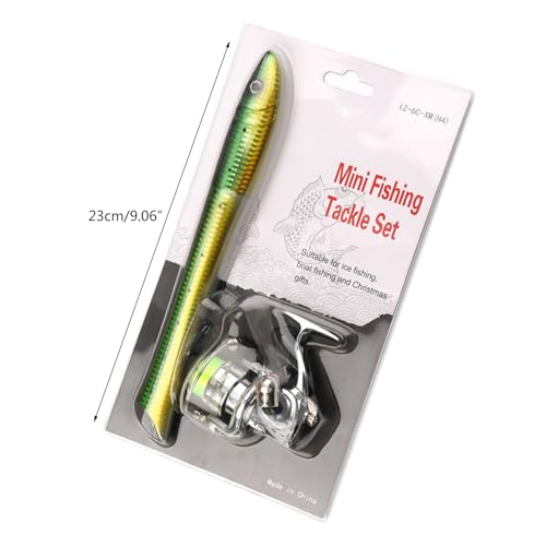 Portables Mini Pen Fishings Rod Spinnings Reel Castings Poles Telescopic Fish Shaped Fish Shaped Telescopic Spinnings Mini...