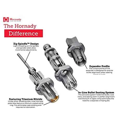 Hornady Custom Grade New Dimension 2-Die Set, 7MM PRC (.284) (546313)- Caliber Specific Reloading Equipment for Handloaders with Full Length Sizer Die, Seating Die, Sure-Loc Rings, & Storage Box