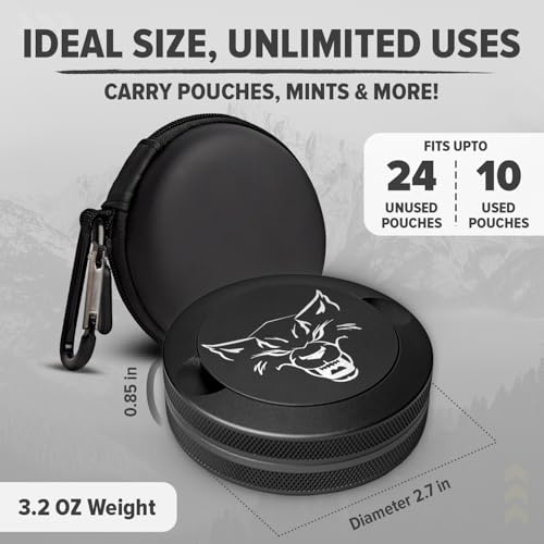 AVENTURIS Premium Zyn Metal Can - Waterproof, Moisture & Odor Proof - Metal Zyn Container - Dip Can, Zyn Tin, Zyn Holder w...