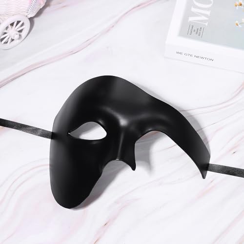 OIDEA Masquerade Mask for Men: Phantom Of The Opera Mask Plastic Costume Party Prom Ball Mardi Gras Venetian Half Face Mask