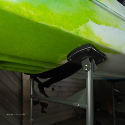 SPAREHAND Watercraft Rigging Rack - Lockable Caster Wheels ‎Station Rack with 250 lbs. - Self-Adjusting Pads for Fishing K...