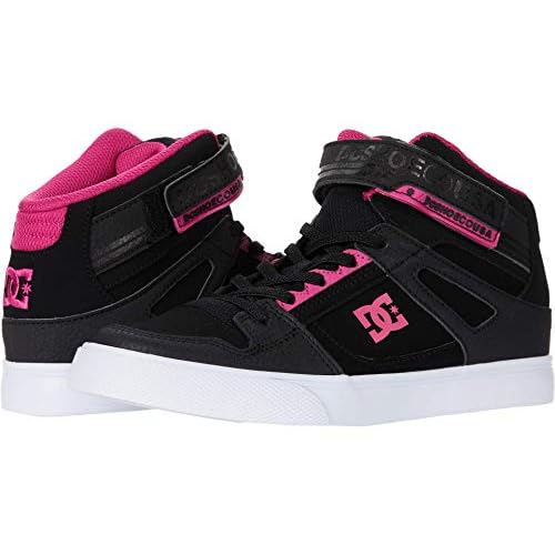 DC Shoes Unisex-Child Pure High Top Ev Skate Shoes with Ankle Strap and Elastic Laces