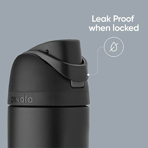 Owala FreeSip Insulated Stainless Steel Water Bottle with Straw, BPA-Free Sports Water Bottle, Great for Travel, 32 Oz, Ve...