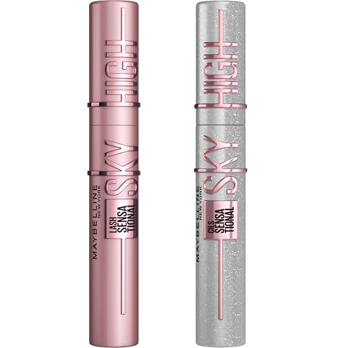 Maybelline Lash Sensational Holiday Makeup Kit, Includes Full-Size Sky High Mascara and Lash Sensational Glitter Mascara, ...