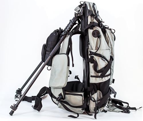 hunting backpack with tripod, Bipod, Binocular case, Trekking poles and meat shelf. Designed by Hunters for Hunters in the...