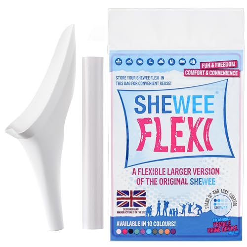 SHEWEE Flexi – The Original Female Urinal – Made in The UK – Reusable, Flexible & Portable Urination Device. Festival, Cam...