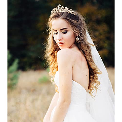 CIEHER Tiara Crowns for Women & Girls - Bridal, Wedding, Prom, Quinceanera, Birthday & Christmas Crown Gifts