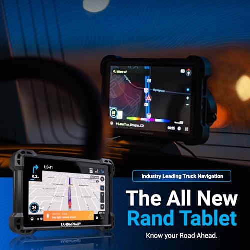 Rand McNally RANDTAB7 7-inch GPS Truck Navigator with Industry's Best Custom Trucking Routes, Rand Navigation 2.0 with 202...