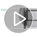 Flash Furniture Elon Round Folding Bar Height Table for Parties and Commercial Events, Indoor/Outdoor Plastic Bar Height F...
