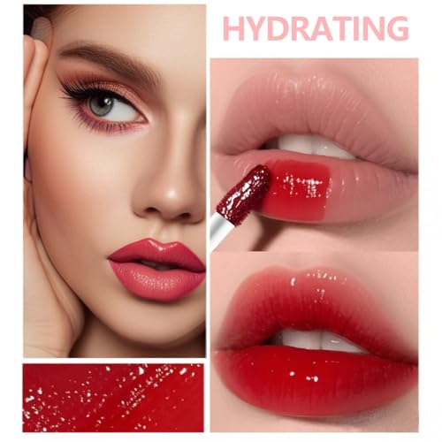 Eakroo 6 Colors Lip Tint Stain Mini Liquid Lipstick, Lip Gloss for Women, Blush for Cheeks, Lip Stain Long Lasting Waterpr...