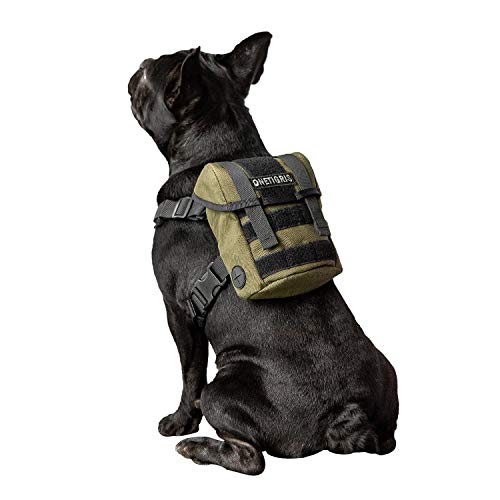 OneTigris Dog Pack, Backpack Durable Small Medium Dog Pack with Litter Bag Exit for Camping Hiking Daily Walking (Ranger G...