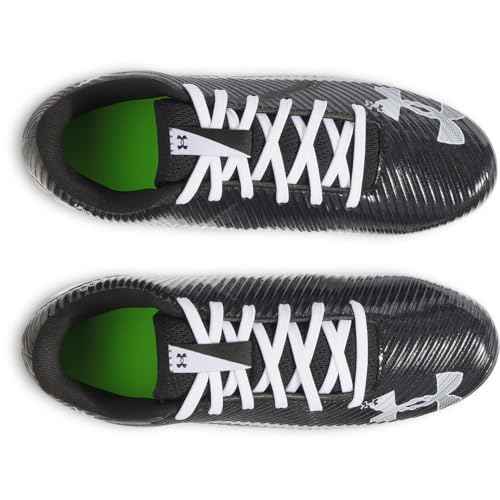 Under Armour Boys' Blur Select JR Football Cleats, (002) Black/White/White, 2.5, US