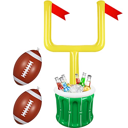 Zhanmai Large Football Inflatable Drink Cooler Inflatable Serving Bar Food Container Drink Holder for football Party Suppl...