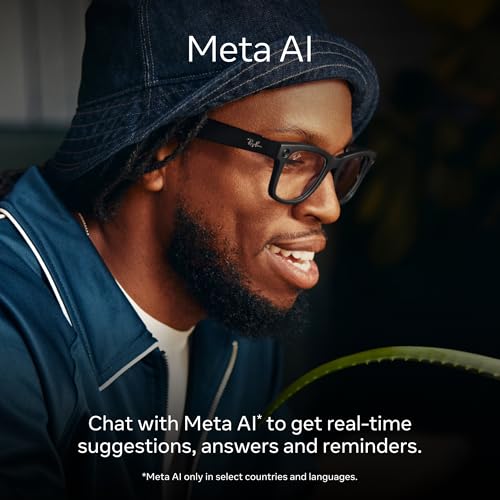 Ray-Ban Meta (Gen 1), Wayfarer, Large Shiny Black | Smart AI Glasses for Men, Women — 12 MP Camera, Open-Ear Speakers for ...