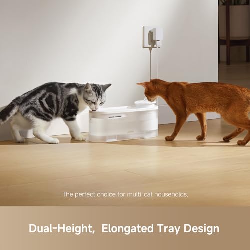 MOVA WF10 Pro Pet Water Fountain, Cat Water Fountain with Quiet Pump and 3 Water Flow Modes, 1.5L Cat Water Dispenser for ...