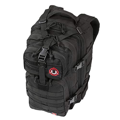 ORCA 34L Military Tactical Backpack – Heavy Duty Waterproof Rucksack for Camping, Hiking & Survival, 600D Polyester (Black)
