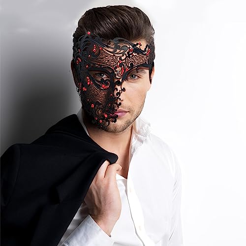 Thmyo Couples Masquerade Mask Venetian Phantom Of The Opera Laser Cut Metal Mask