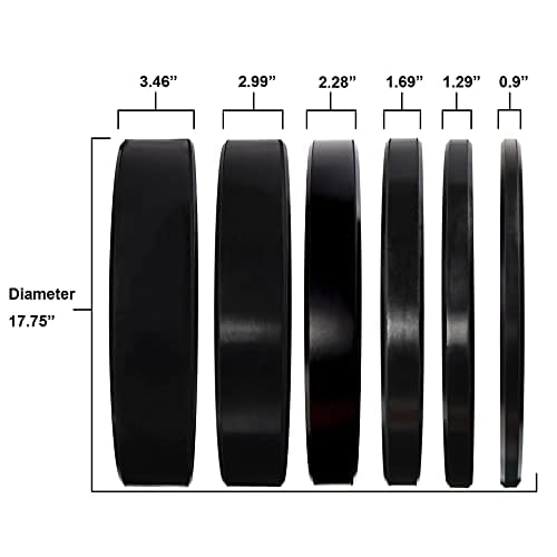 Fitvids Olympic Bumper Plates Set, 2" Weight Plates for Strength Training & Weightlifting, Paris or Set or Set with Barbell, Multiple Options