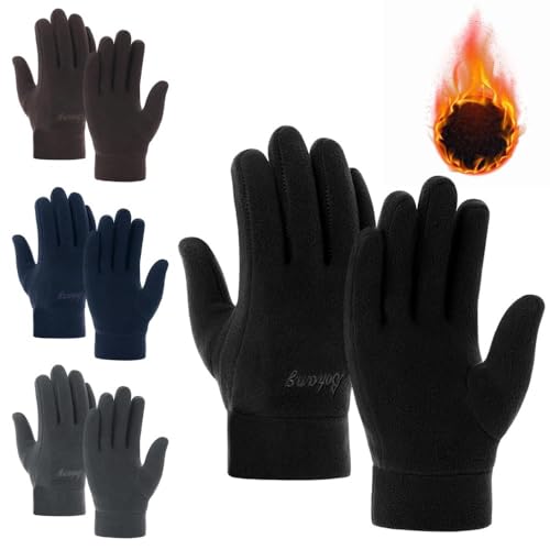 Winter Thicken Fleece Gloves for Men Women Warm Touchscreen Glove Windproof Mittens