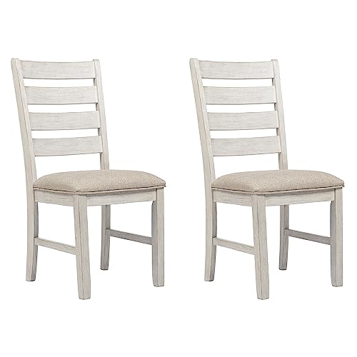 Signature Design by Ashley Skempton Modern Farmhouse Dining Room Chair, 2 Count, Ladderback Design, Wood, 17.75" W x 21.5"...