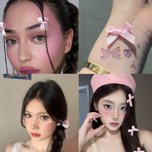NOOEPC NOOEPC Face Gems Heart Rhinestones Bow Stickers Festival Essentials Rave Accessories Rhinestone Stickers for Face, ...