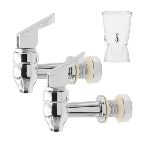 Replacement Spigot Compatible with CreativeWare Bark Beverage Dispenser 2.5 Gallon (2 Pack)