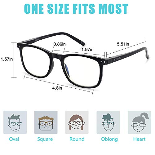 AOSM Blue Light Glasses for Men & Women,Gaming glasses Anti-Glare UV400 Protection,Blue Light Blocking to Relieve Eye Strain
