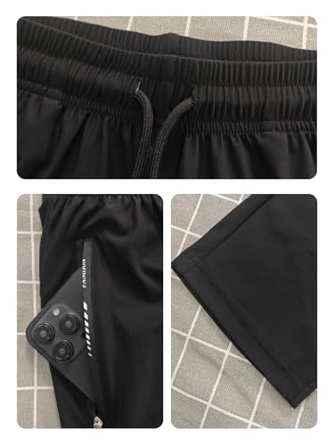 Hidkat Women's Outdoor Hiking Pants Lightweight Breathable Quick Dry Stretchy Running Athletic Pants with Zipper Pocket