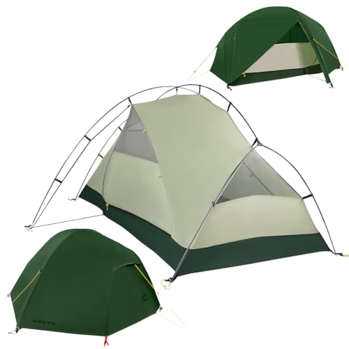 Lavitis 2 Person Lightweight Backpacking Tent,Ultralight Portable 20D Waterproof Nylon Tent for Camping，4.4LB 3 Season Bac...