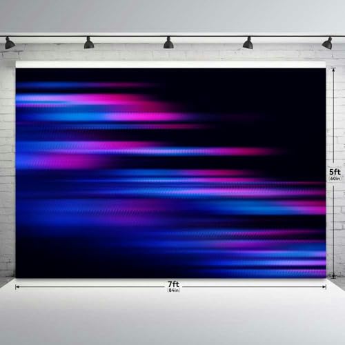Led Light Speed Abstract Technology Motion Neon Stripe Colorful Blurre Backdrop Bitrhday Party Decorations Photography Stu...
