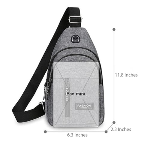 Messenger Bag Shoulder Backpack Adjustable Portable Men's Outdoor Hiking Sports Chest Bag