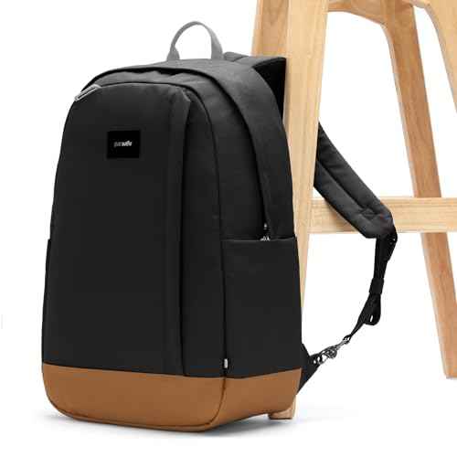 Pacsafe GO 25L Anti Theft Backpack, Jet Black