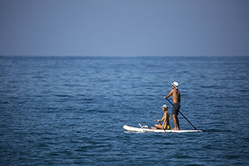 TOWER Inflatable 10’4” Stand Up Paddle Board - (6 Inches Thick) - Universal SUP Wide Stance - Premium SUP Bundle (Pump & A...