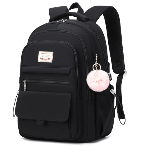 YOJOY Laptop Backpack 15.6 Inch College Backpacks for Women, School Backpack for Girls,Students Aesthetic Anti Theft Trave...