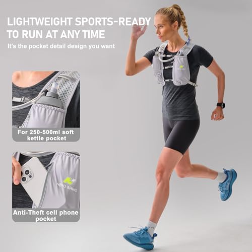 N NEVO RHINO Running Hydration Vest for Women 1.5L Water Bladder Backpack 5L Small -Lightweight Breathable Hydration Vest ...