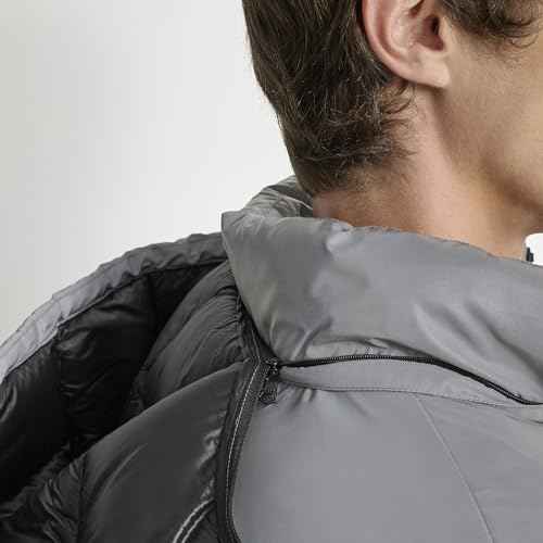 DKNY mens Water Resistant Hooded Puffer Durable Cold Weather Jacket