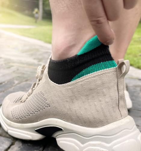 Socks For Women 6Pairs-Womens Athletic Ankle Socks No Show Cushioned for Walking Running-Compression Arch Support