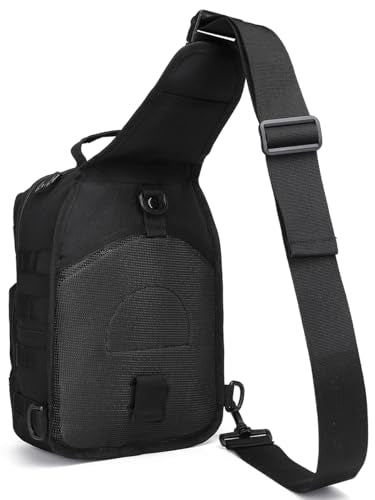 HPDF Small Tactical Military Backpack Sling Crossbody Holster Bag For Men CCW Sling Bag 10L