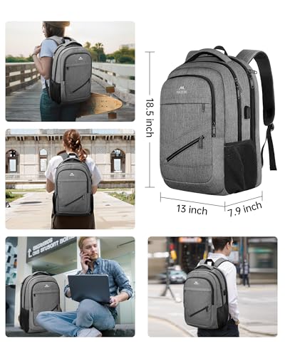 MATEIN Travel Laptop Backpack, 17 Inch Work TSA Approved Carry on Backpack, Large Computer Business Bag for Men Women with...