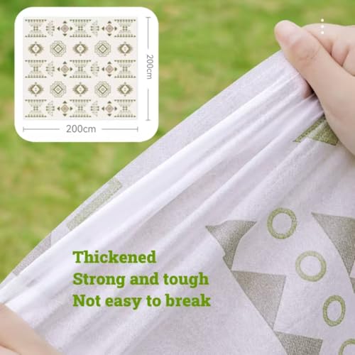 Disposable Waterproof Picnic Blanket & Tablecloth | Extra Large Thicken Quick-Dry Beach Mat for Camping, Hiking, Parks & O...