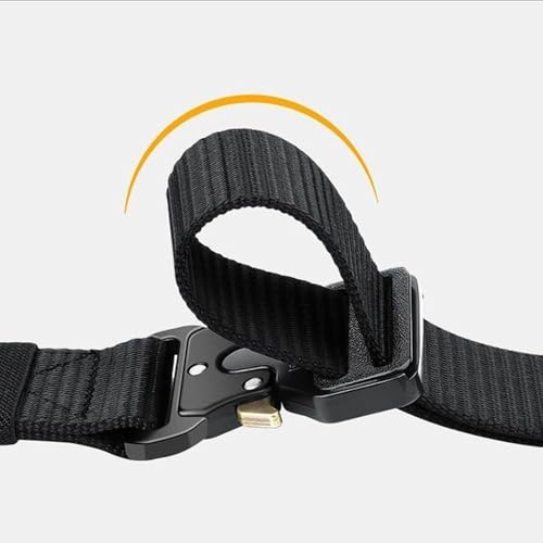 Multi-Function Heavy Duty Combat Belt - Adjustable Nylon Webbing Tactical Belt for Outdoor Sports, Hiking & Work - Durable...