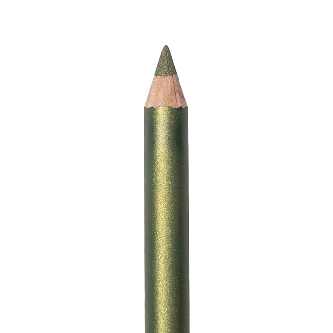 Palladio Wooden Eyeliner Pencil, Thin Pencil Shape, Easy Application, Firm yet Smooth Formula, Perfectly Outlined Eyes, Contour and Line, Long Lasting, Rich Pigment, Golden Olive
