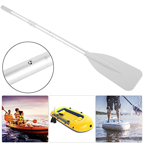 Haosie Boat Oars, 2Pcs Oars for Row Boat of Oars 51.97" Long with Oar Locks, Split Shaft Aluminum Oars Canoe Kayak for Inf...
