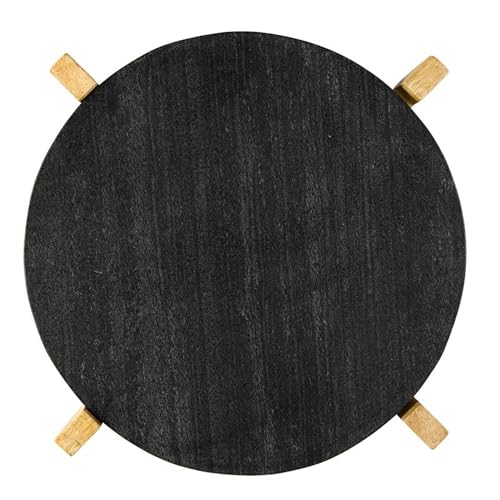 Santa Barbara Design Studio Charcuterie Boards for Cheese, Meat, and Fruit Marble Board on Mango Wood Stand, 12.25" L x 1...