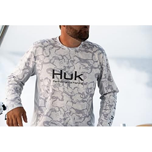 HUK Men's Icon X Camo Long Sleeve Performance Fishing Shirt