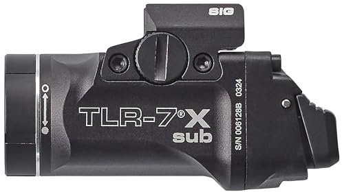 Streamlight 69401 TLR-7 X sub 500-Lumen Tactical Weapon Light Designed Exclusively and Solely for Sig Sauer P365 & P365XL ...