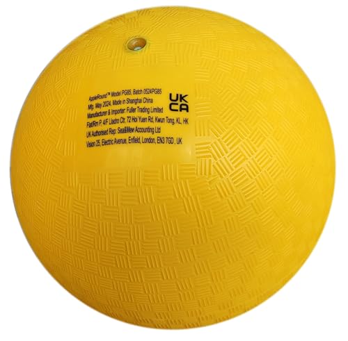 AppleRound 8.5-inch Dodgeball Playground Balls, Pack of 4 Balls with 1 Pump, Official Size for Dodge Ball, Handball, Camps...
